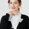 False Collar Ladies Versatile Chiffon Trim Stand Collar With Sweater Base Fake Collar Bow