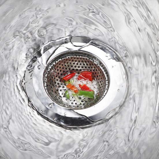 Сливной фильтр Нержавеющий противозасоряющийся сливной фильтр для кухонной раковины из нержавеющей стали Большая корзина Фильтр для домашнего использования