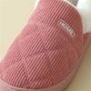 New Winter Corduroy Cotton Slippers Home Couple Anti-moisture Slippery Thick Bottom Cotton Shoes