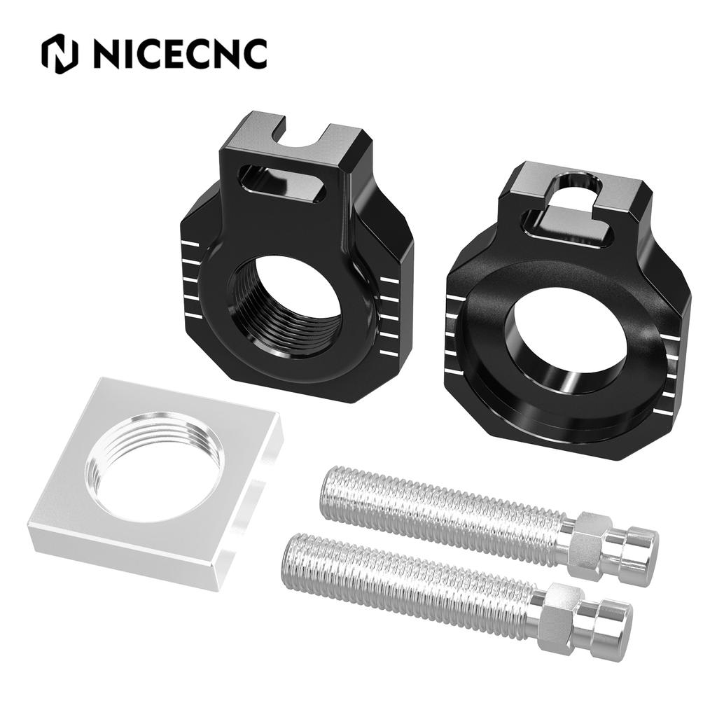 NICECNC For KTM EXC 300 2024 22mm Rear Axle Block Chain Adjuster For KTM EXCF 350 SX 125 SXF 450 2023 2024 Husqvarna TE300 FE450
