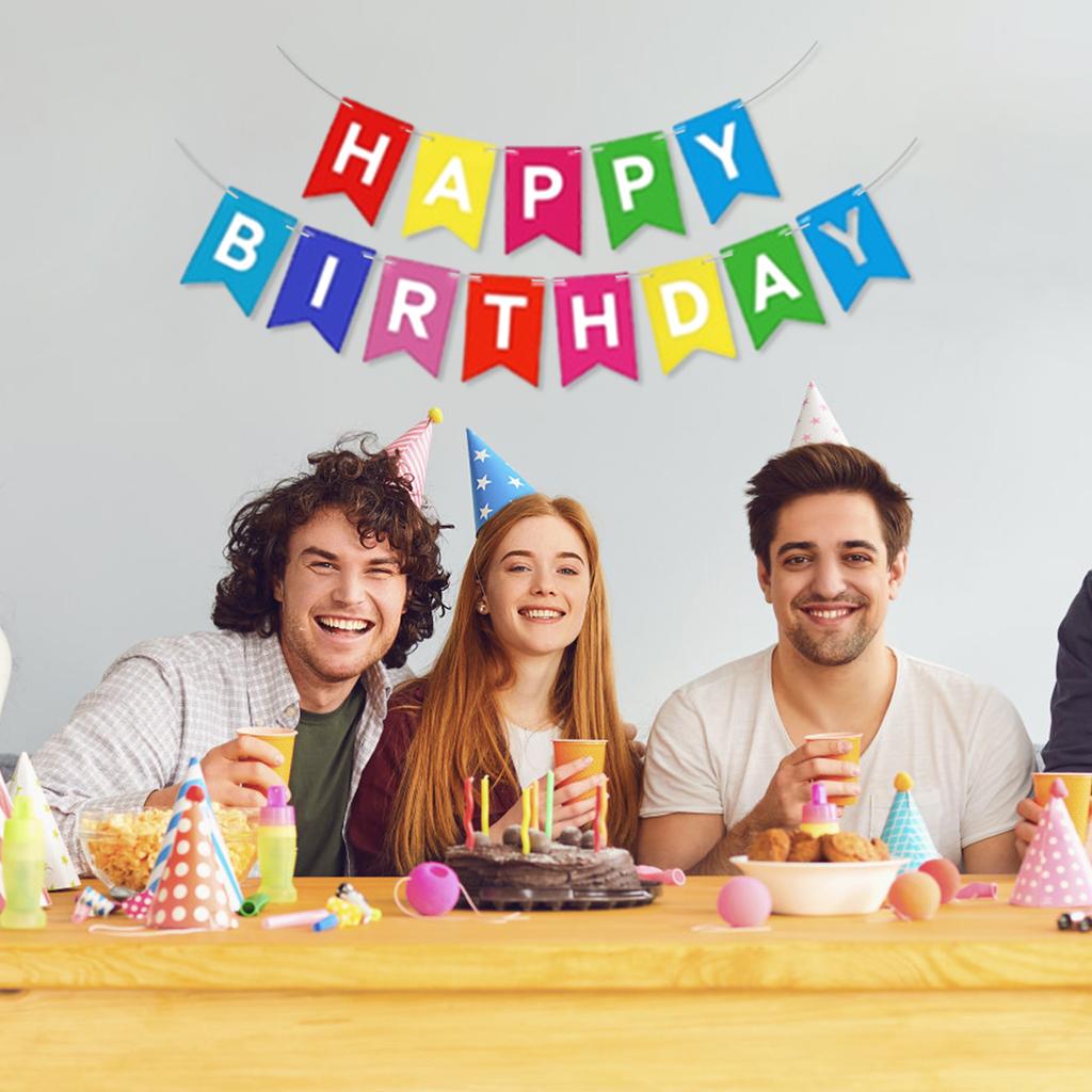 Баннер с днем рождения Знак с днем рождения Украшения с днем рождения Украшения на день рождения для вечеринки по случаю дня рождения