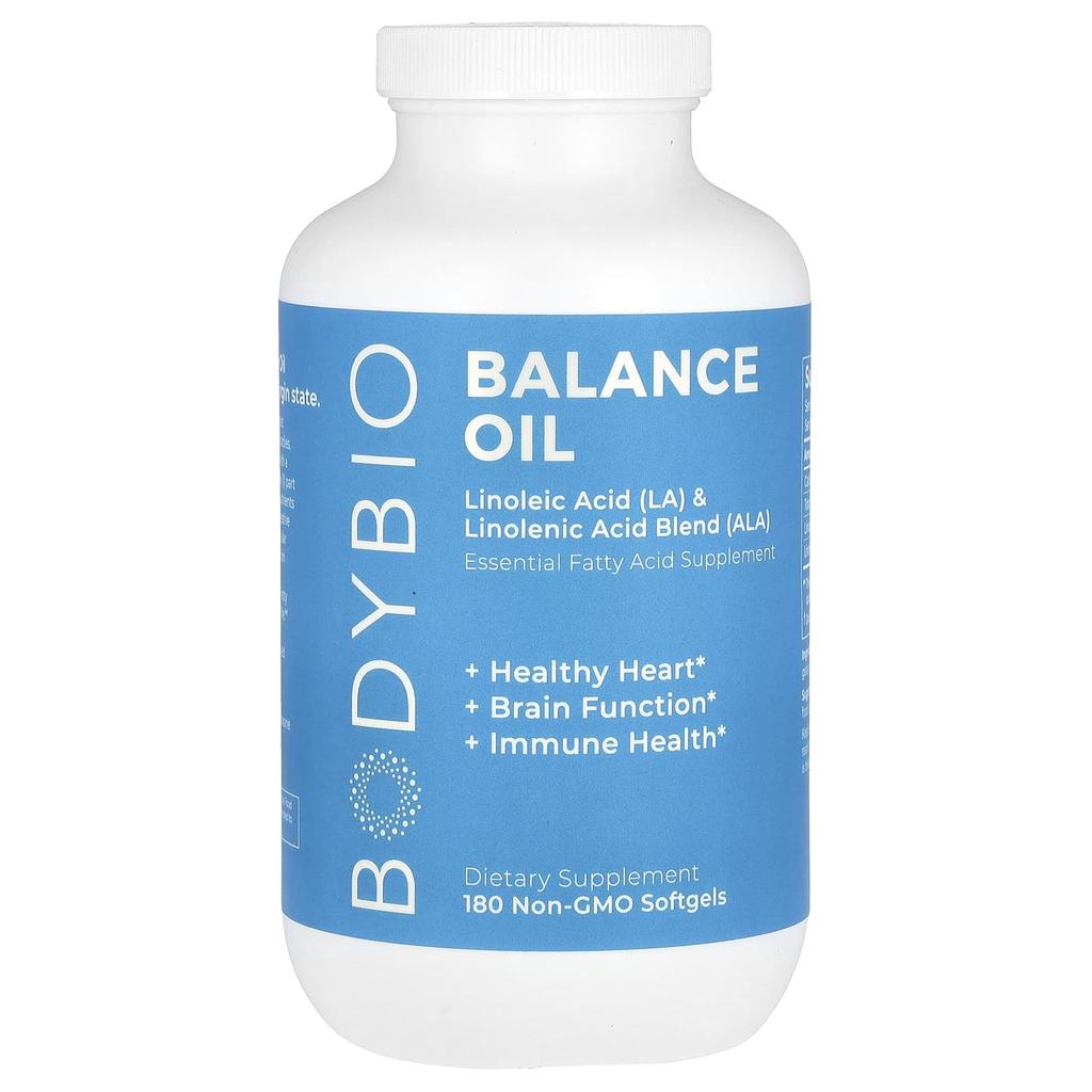 Balance Oil, Linoleic Acid (La) and Linolenic Acid Blend (Ala), Non-GMO, 180 Softgels