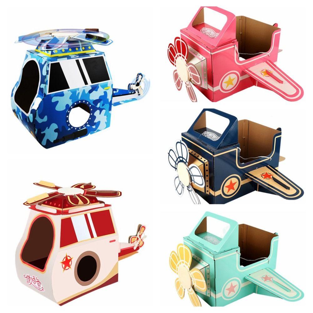 Engine Car Dinosaur Cardboard Box Car Dinosaur Paper House Performance Props