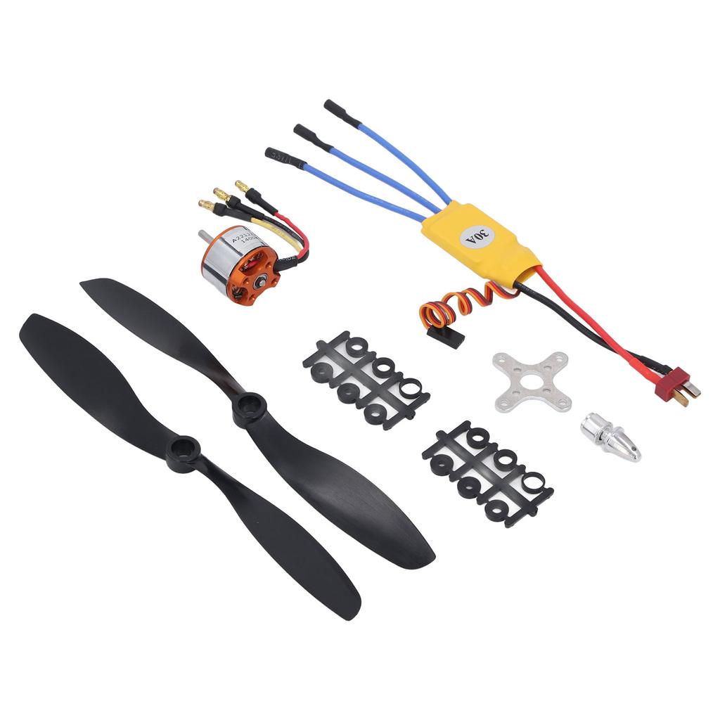 A2212 10T 1400KV Brushless Motor 30A ESC Drone Motor ESC Kit for 550 RC Quadcopter
