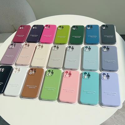 Роскошный жидкий силиконовый чехол для iPhone 15 14 13 12 11 Pro Max противоударный мягкий чехол для 14 15 Plus аксессуары для телефонов