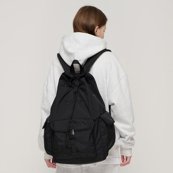 Sleep Bucket Pocket Backpack (Black), RD243E12ABKF0-7000026270