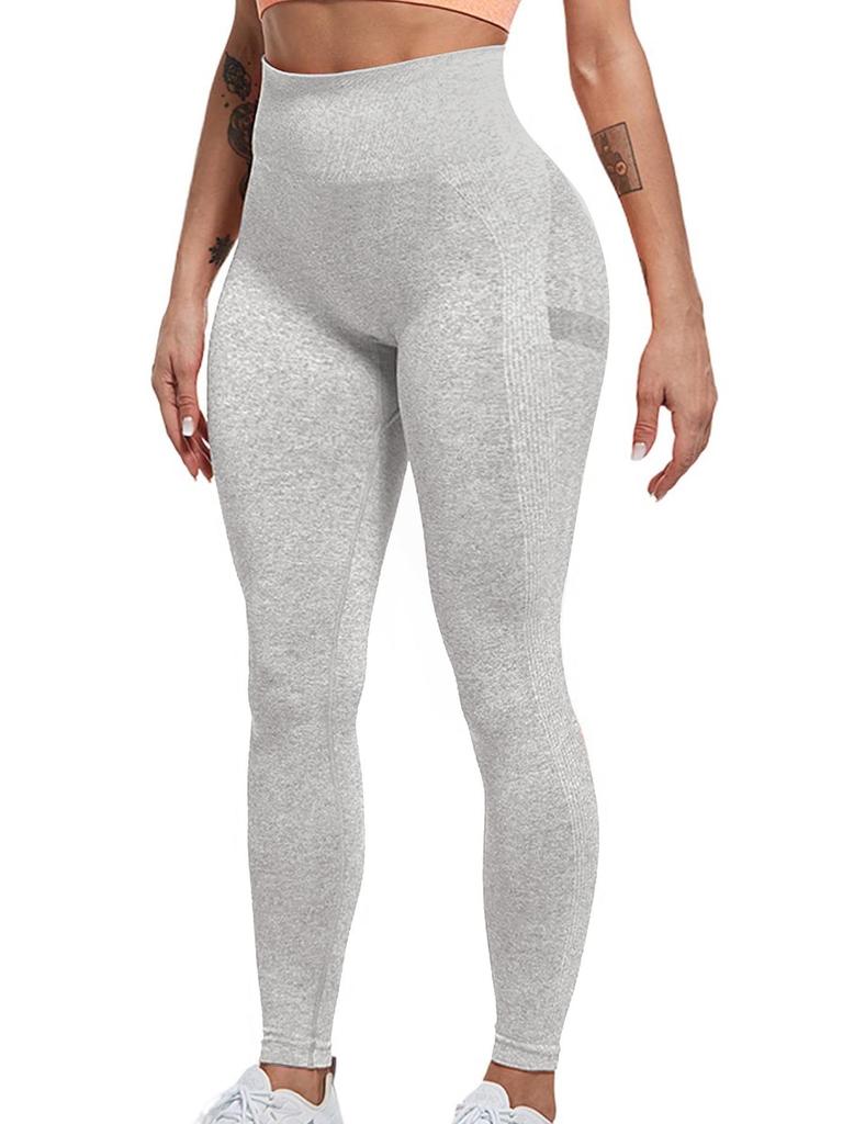 European and American Popular Seamless High Waist Hip-Lifting Yoga Pants with Abdomen Control