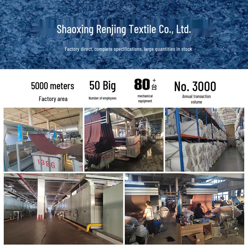 Thickened Flannel Fabric for Clothing, Toys, Home Textiles, Sofas, Shoes, and Hats - Karakul Polyester.