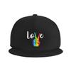 ЛГБТ-бейсболка Pride Rainbow в стиле хип-хоп, плоские шляпы Love Is Love, винтажная бейсболка, регулируемая ЛГБТ-шляпа для женских кепок унисекс