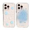 Snowflake Is Suitable for IPhone 16, Phone Case 15plus, Transparent 14 Silicone 13mini Protective Case 12promax