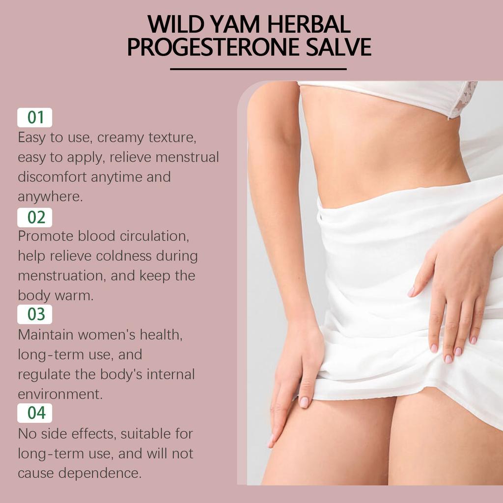 Yam Cream 60g Relieves Women's Stomach Discomfort And Moisturizes The Skin For Daily Massage And Care