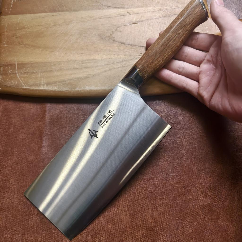 7.4 Inch Chopper Knife 9Cr18MoV Steel Blade Wood Handle Sharp Chef Cleaver Slicing Butcher Kitchen Knives Meat And Poultry Tools