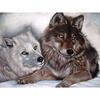 Full Round Drill 5D DIY Diamond Embroidery Wolf In The Snow Diamond Painting Cross Stitch Rhinestone