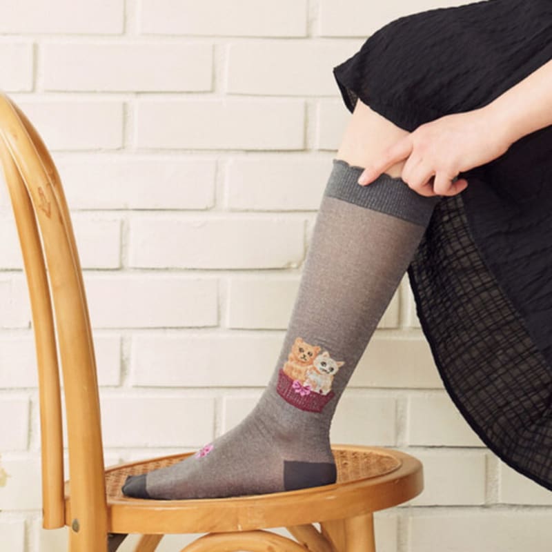 SOCKS APPEAL NAT high cut glitter kitties