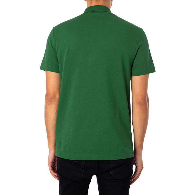 Lacoste Рубашка поло - Мужская рубашка поло хлопок зеленый DH5522-132 Regular-Fit ОРИГИНАЛ