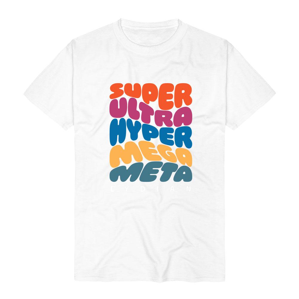 70s Psychedelic Bubble Font Jacob Collier Multi-color stepped contrast Retro Streetwear Soft Comfortable pure cotton women men