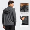 Мужская спортивная толстовка с длинным рукавом и капюшоном для бега и тренировок - Осень/Зима