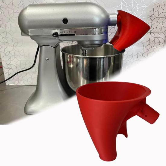 Насадка-воронка для муки для миксера KitchenAid 5qt чаша Легкая заливка Воронка для миксера для сухих жидких ингредиентов Инструменты для выпечки без беспорядка