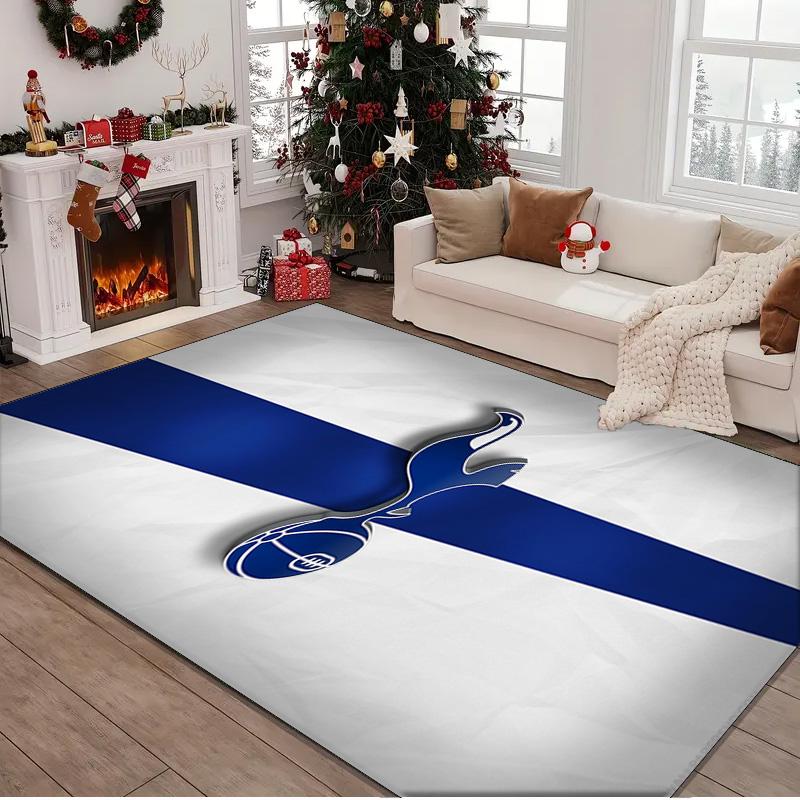 1PC rug FC Tottenham Crest Carpet, Chair Rug,Area Rug for Office Bedroom living rooms bedroom, Doormat decor Christmas fan gifts