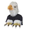 Plush Eagle Headgear, Latex Claw Gloves, Animal White Eagle Mask, Women's Costume for Dance Parties, Festivals, and Performances