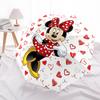 Minnie Mouse, Hearts Themed Automatic Opening and Closing Umbrella, Brightly Colored 8-rib Portable Umbrella, Suitable for Men and Women, A Perfect Gi