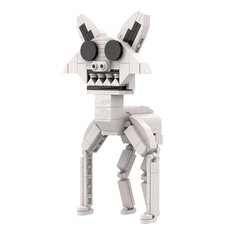 MOC Новая игра ужасов Zoonomaly Модель из кубиков Животное-ужастик Кошка Слон Коала Обезьяна Строительные блоки Зоопарк ужасов Сборные игрушки Подарок