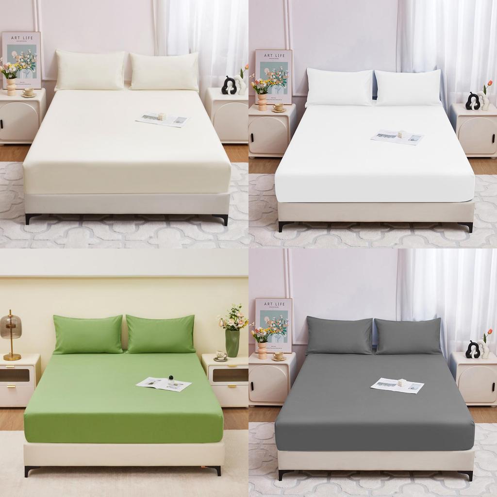 Solid Color Bed Cover With Soft Polyester Fabric For Home Bedroom Use