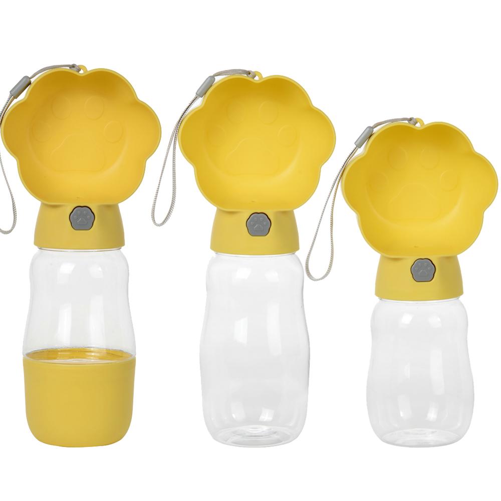 2 в 1 большая бутылка для воды для собак, переносные миски для поения собак для маленьких и больших собак, дизайн лапы, кормушка для щенков, товары для животных