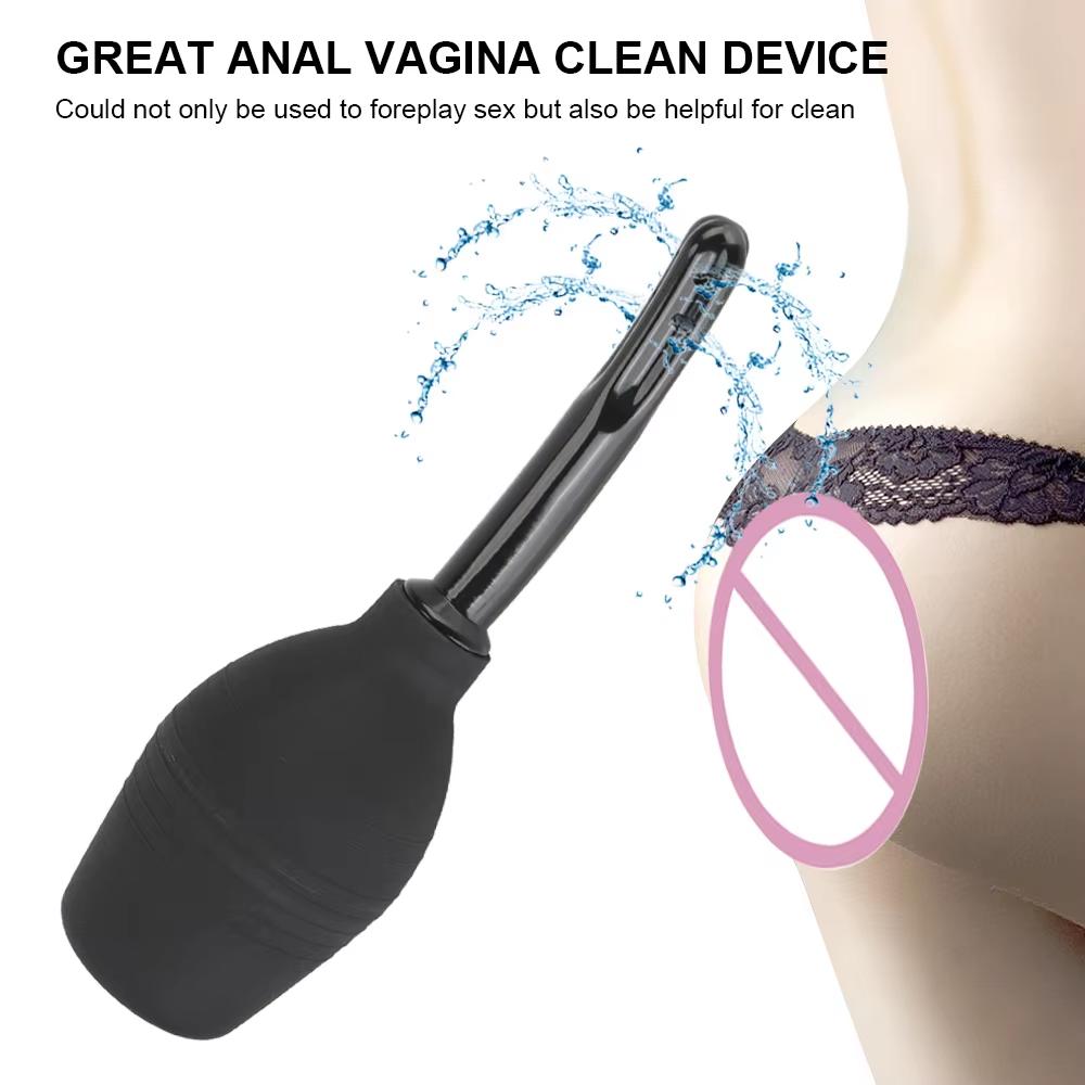Anal Washer Nozzle Pump Vaginal Shower Butt Plug Sex Toys Douche Enema Douches