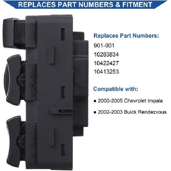 Блок управления стеклоподъемниками для Chevrolet Impala 2000-2005, Buick Rendezvous