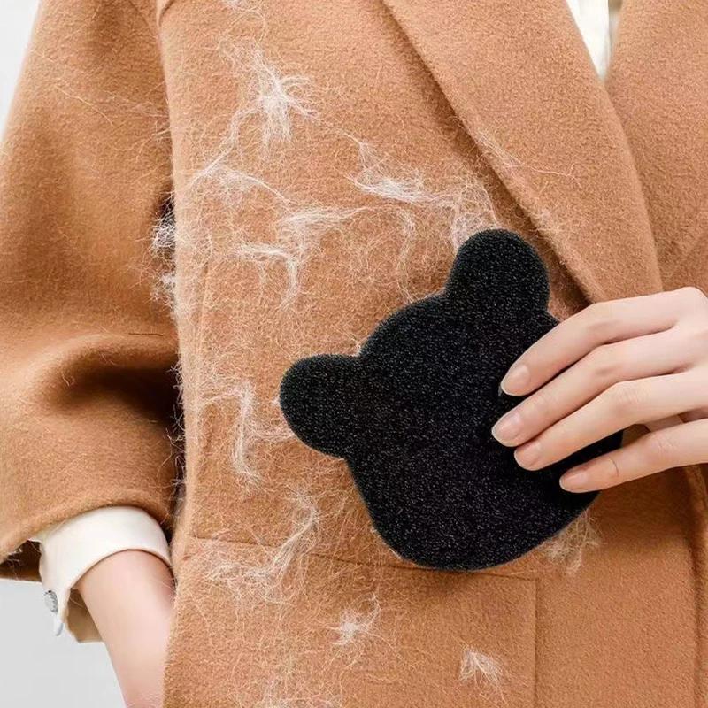 2/4PCS Pet Hair Remover Sets - Reusable Sticky Sponge for Washing Machine & Dryer, Black