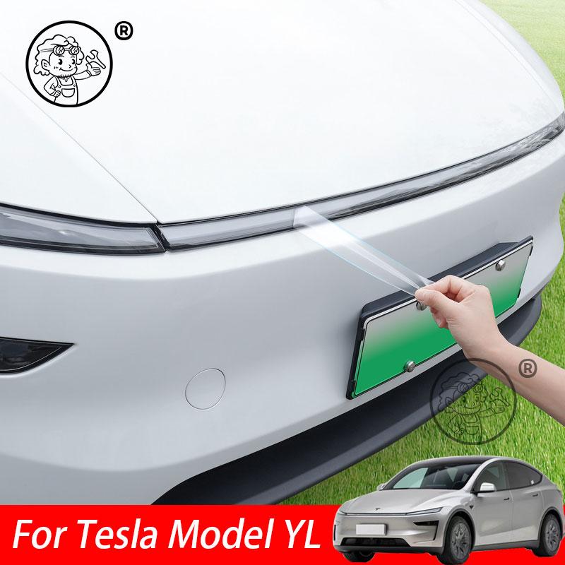 For Tesla Model YL 2026 2027 Car front headlight protective film daytime running light TPU Transparent film Auto accessories