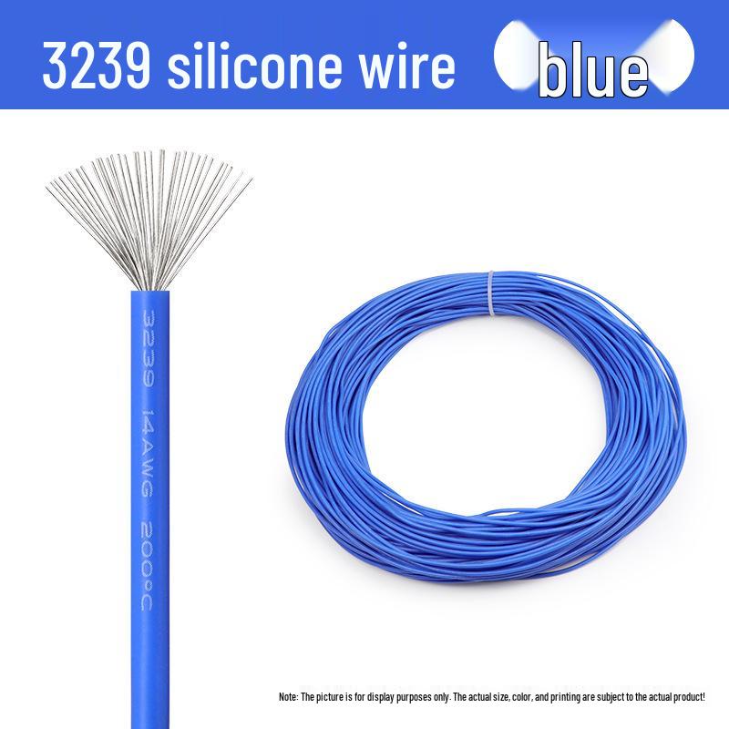 3239 Silicone Wire 3KV, LED Flexible Signal Connection Wire, High Temp Silicone Conductor, Available in 30-22 AWG.