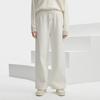 Fila Однотонные трикотажные спортивные брюки прямого кроя Женские брюки Паровой белый F11W341604FIV