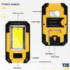 USB Rechargeable LED Work Light: Emergency Maintenance Torch with Magnet & COB Inspection Feature