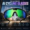 Спортивные умные очки с камерой 4K HD с защитой от тряски и 3D стереодинамиками, поляризационные солнцезащитные очки UV400, Bluetooth, ИИ, для улицы, видео от первого лица (POV)