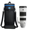 Толстая сумка-чехол для объектива камеры для Canon RF Nikon Sony с перевернутой блендой Подходит для объективов до x x Сверхбольшой 200-800мм F6.3-9 IS, 180-600мм/600мм