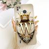 For Tecno Pop 4 LTE / Pop 4 Air Feather Crown Initial Letter Phone Case For Tecno Pop4 Lte 4Air Soft Silicone Covers Bumpers