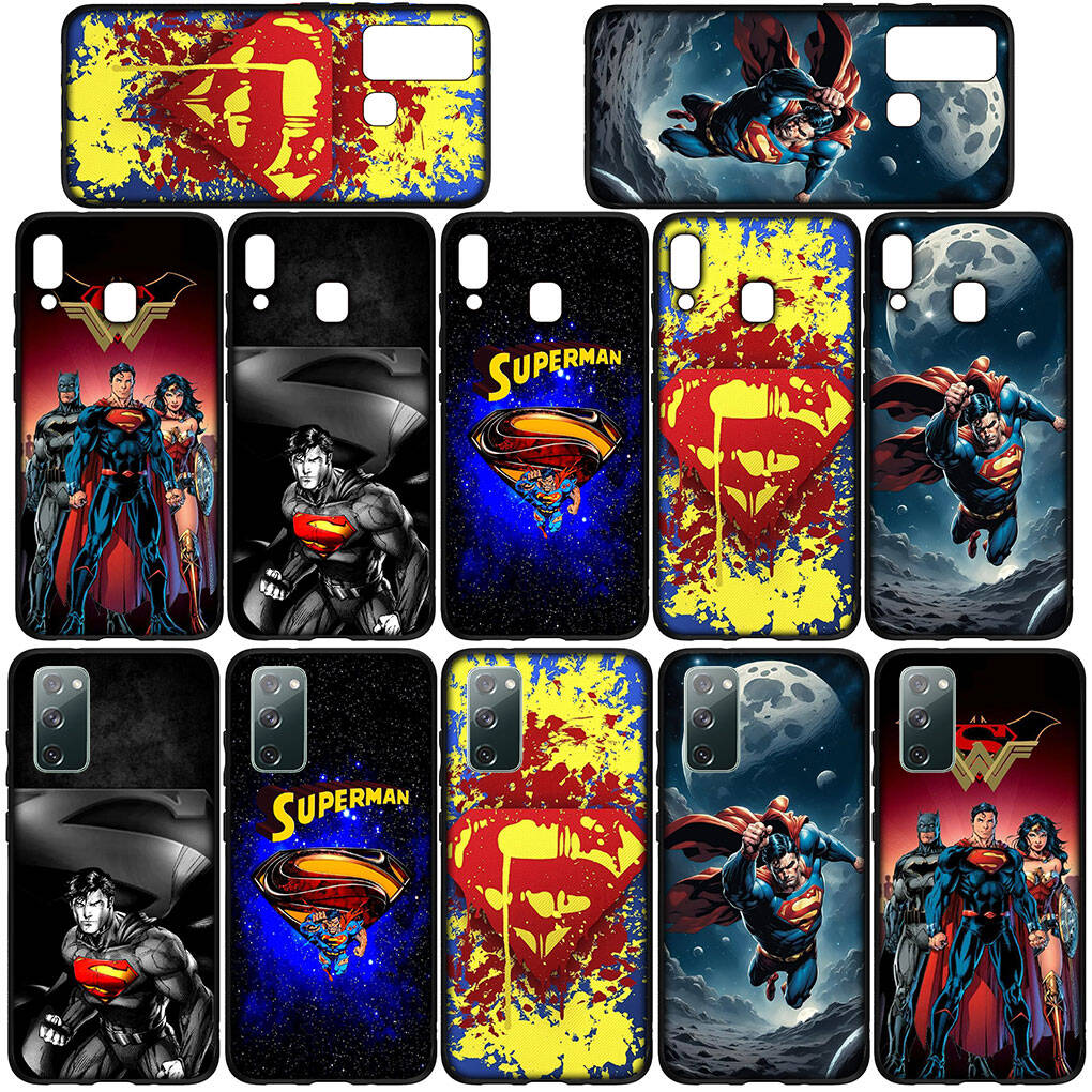 Для Samsung Galaxy S25 S24 S23 S22 Ultra FE Plus A17 A37 A57 A56 A55 A06 A16 A15 A36 A26 A35 A05 A25 A54 Чехол для телефона Комиксы Супергерой Супермен Человек