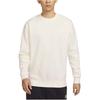Nike Спортивная толстовка Club Fleece однотонная с круглым вырезом, повседневная, с флисовой подкладкой, без капюшона, мужская, цвет Sail White, BV2663-133