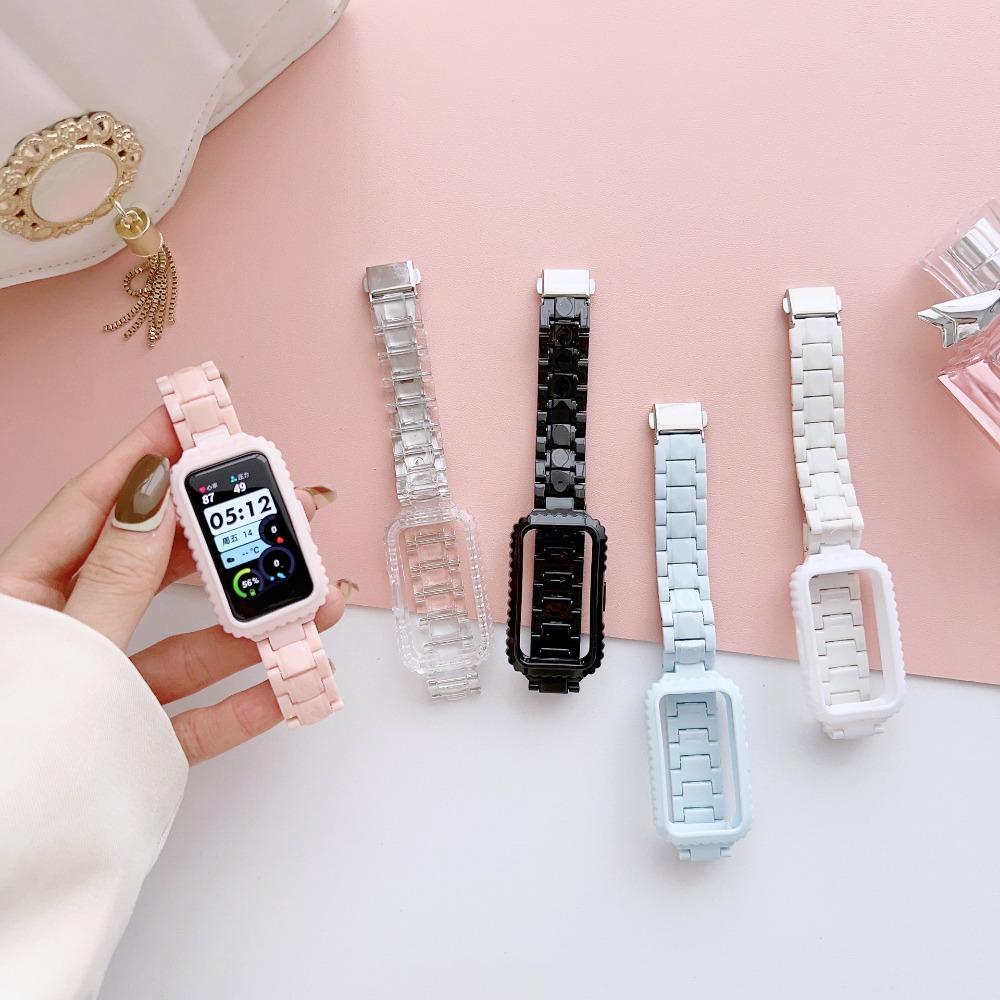 Чехол из ТПУ, ремешок для часов, браслет для Huawei Band 9/8/7/6, аксессуары для умных часов