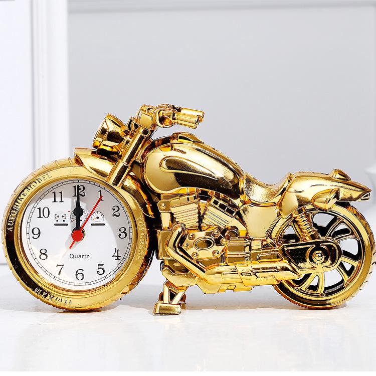 Creative Alarm Clock Motorcycle Motorbike Shape Alarm Clock Table Clock Home Birthday Gift Cool Clock