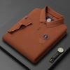 Trend Hub New High-end Men's Short Sleeved T-shirt Embroidered Lapel Polo Shirt Plus Size Paul Thin Top for Men