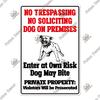 Putuo Decor No Trespassing Tin Signs Warning Plaque Metal Video Surveillance Wall Art Poster Plate Yard Iron Painting Stickers
