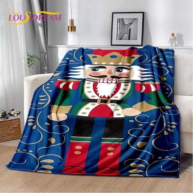 Рождественская елка Щлкунчик Мультяшная Сказки Плед, Мягкий Плед для Дома Спальни Кровати Дивана Пикника Поездки Покрытие Подарок Девочке