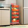 Space Aluminum Multi-Tier Rolling Kitchen Storage Rack