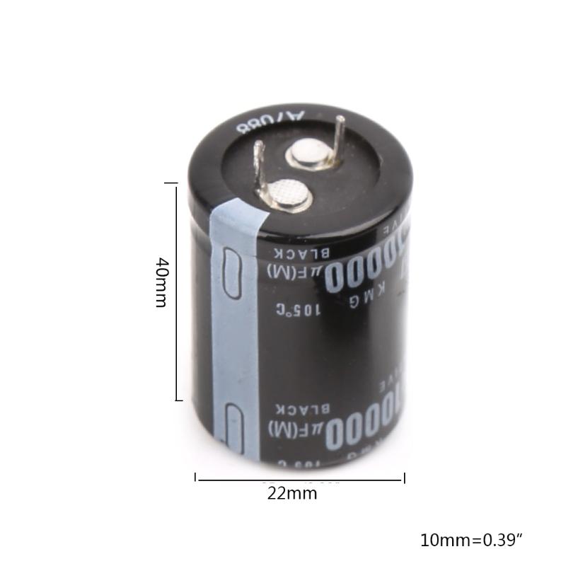 10000uf Radial 2pcs 35v Aluminium Electrolytic Capacitors 25x40mm