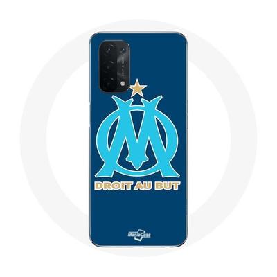 Чехол - Maniacase - Oppo A74 5G - Логотип OM синий - Мягкий - Синтетический