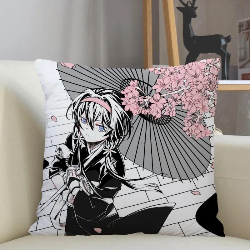 Musife Персонализированная наволочка Bungo Stray Dogs для дома, 45x45 см, на молнии, квадратная, наволочка для декоративной подушки, дропшиппинг 1215