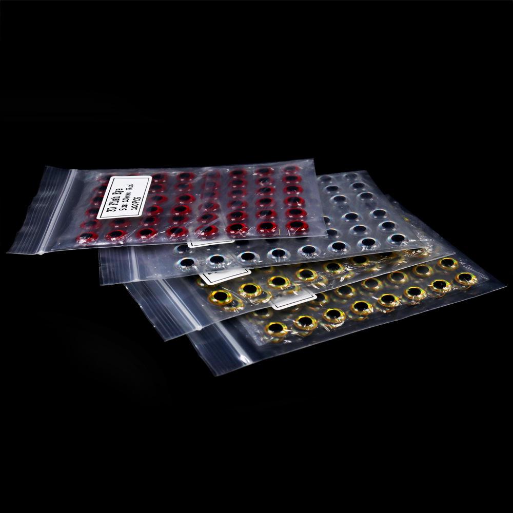 100 шт. 3D Бионические Глаза-Наклейки для Мушек и Рыболовных Снасти